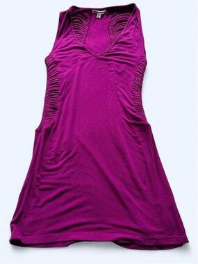 Lucca Couture Magenta Cage Cutout Knit Mini Dress  M
